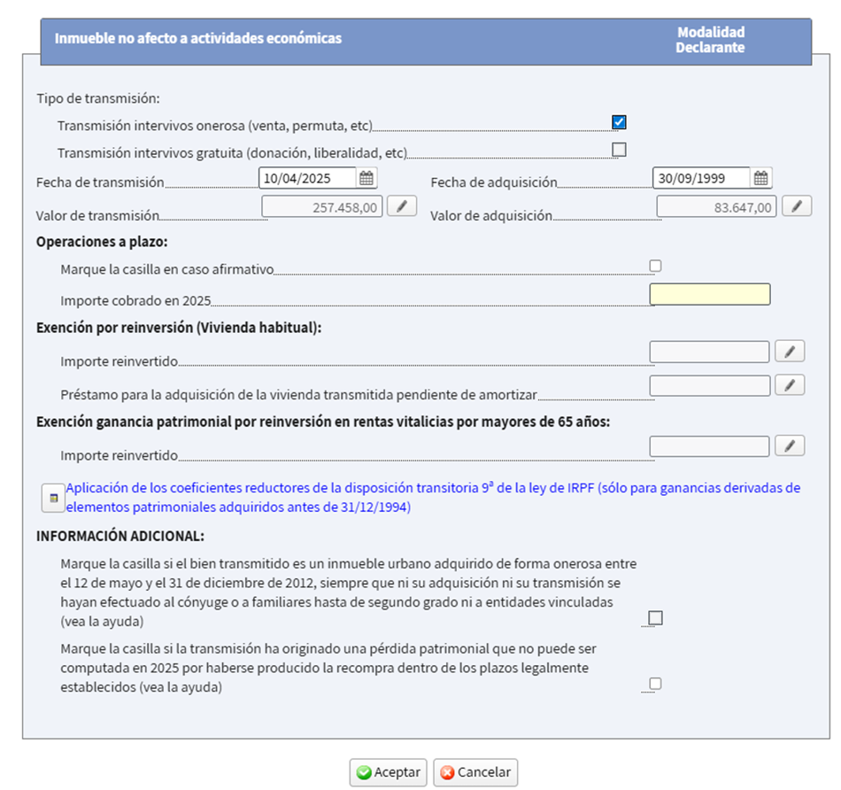 Declaración de la renta 2025